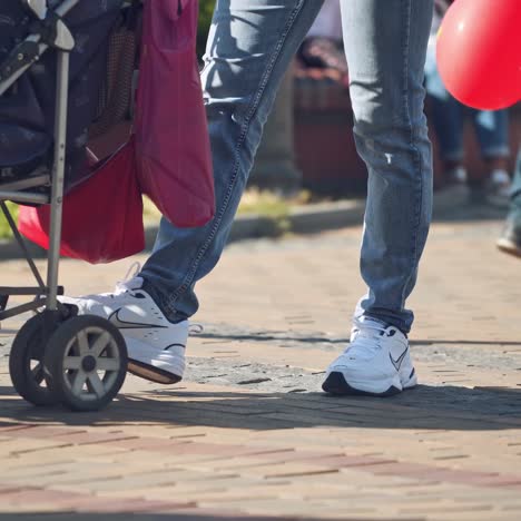 people walking on walkway