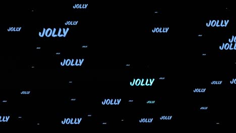 animación de texto alegre en repetición en navidad sobre fondo negro