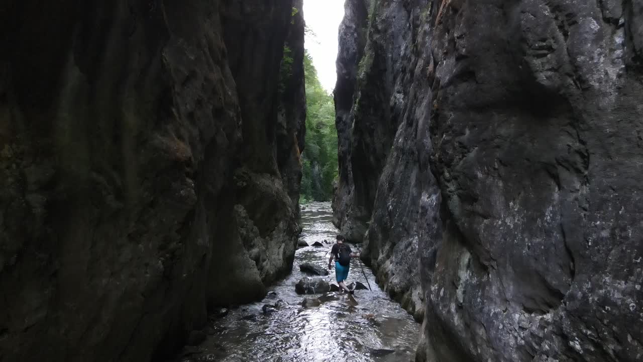 트레킹 스포츠 협곡 강