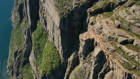 imágenes aéreas púlpito roca preikestolen hermosa naturaleza noruega