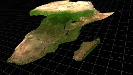 satellite image of africa