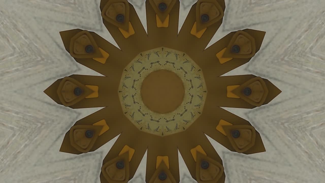 독특하고 아름다운 추상적인 칼레이도스코프 텍스처 디자인