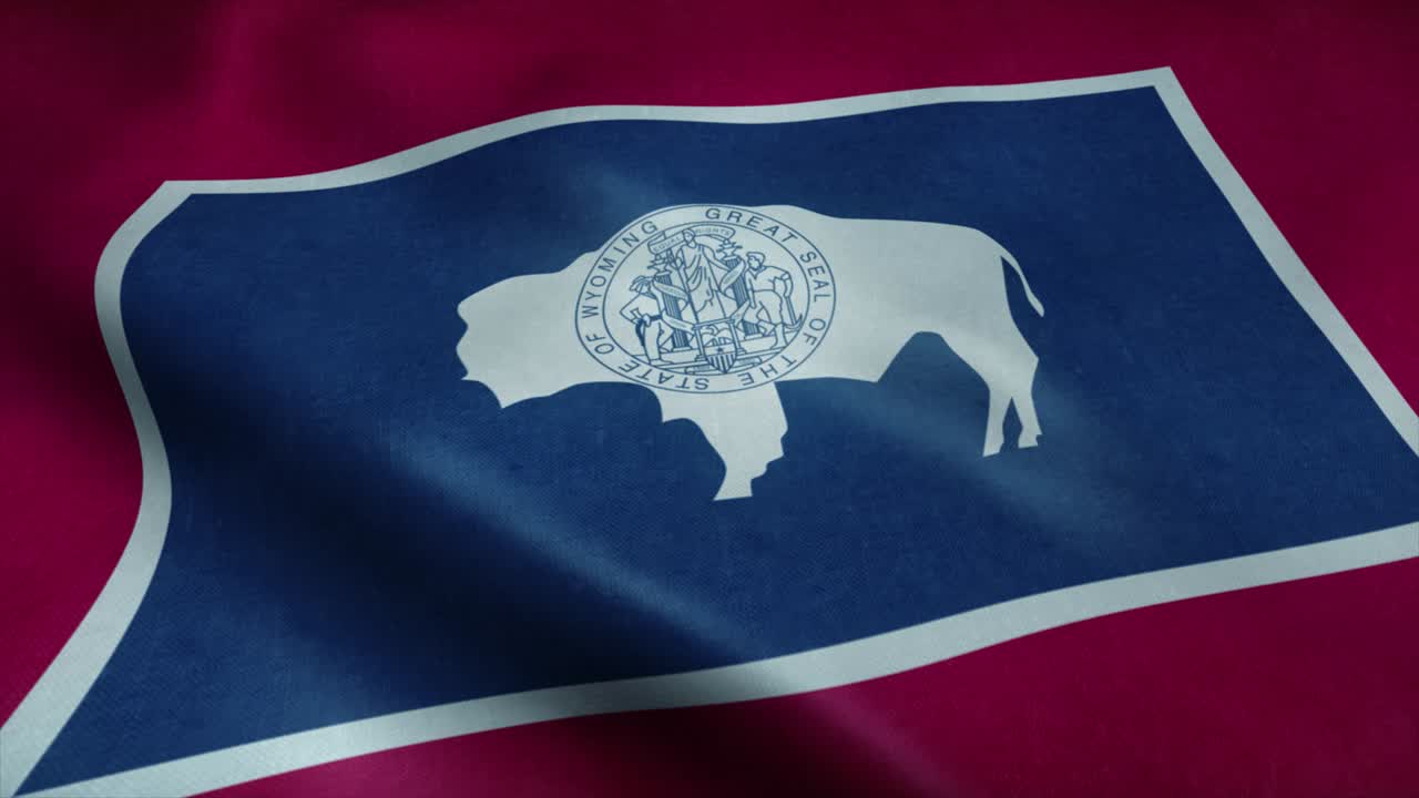 와이오밍 주의 발이 바람에 흔들리고 있습니다. 매우 상세한 직물 질감으로 완벽한 루프.