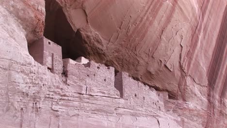 an american indian dwelling on a cliff face