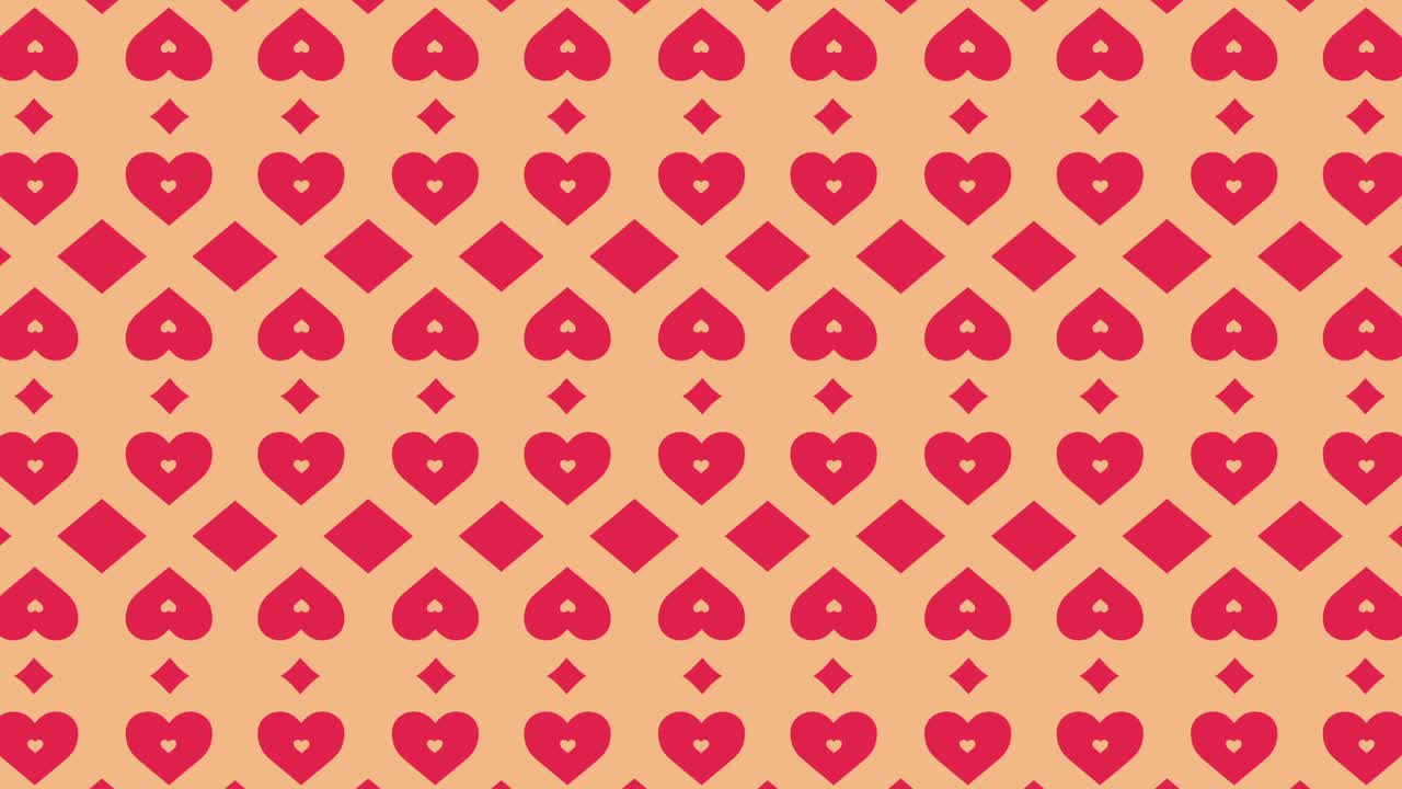 4k Heart Abstract Seamless loop background.