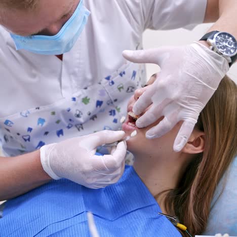 portrait of patient in dental chair