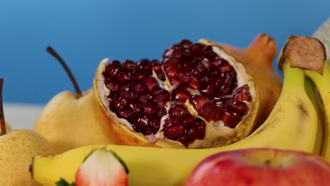 a vibrant assortment of fresh fruits showcased