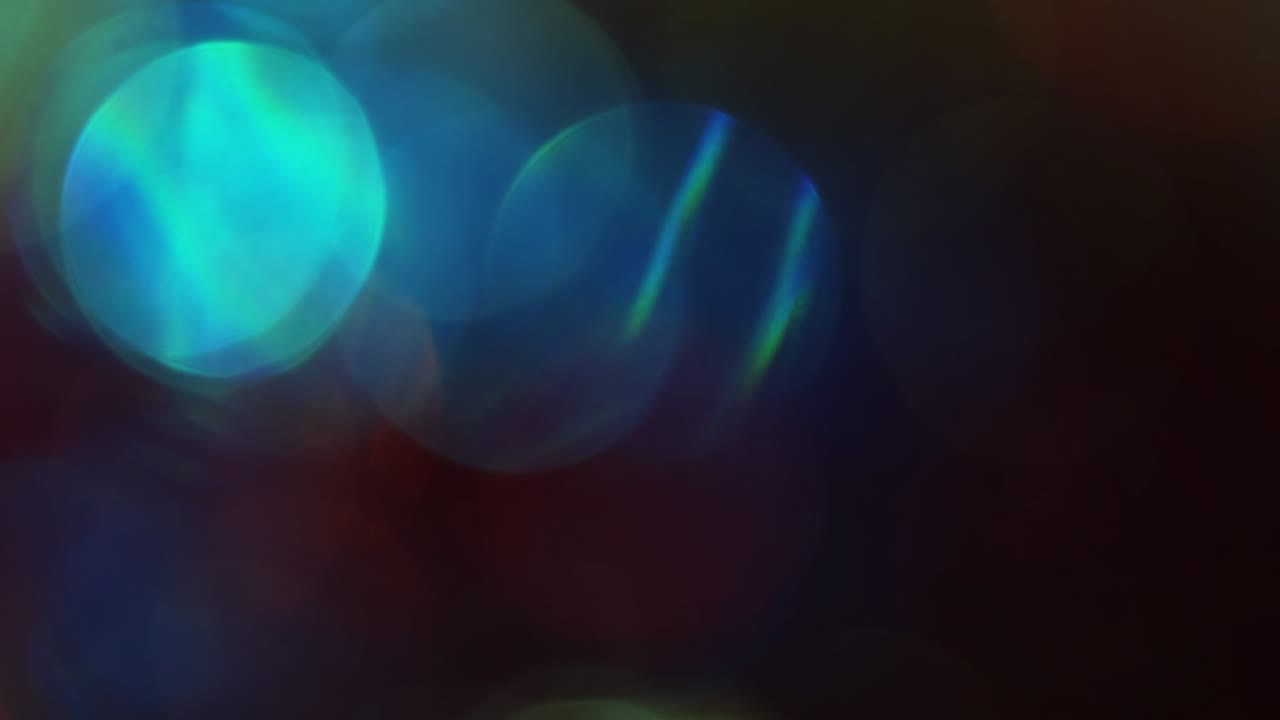 Colorful Real Cinema Camera Defocus Blur Bokeh Loop Background and Overlay