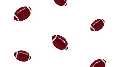 american football balloons pattern animation