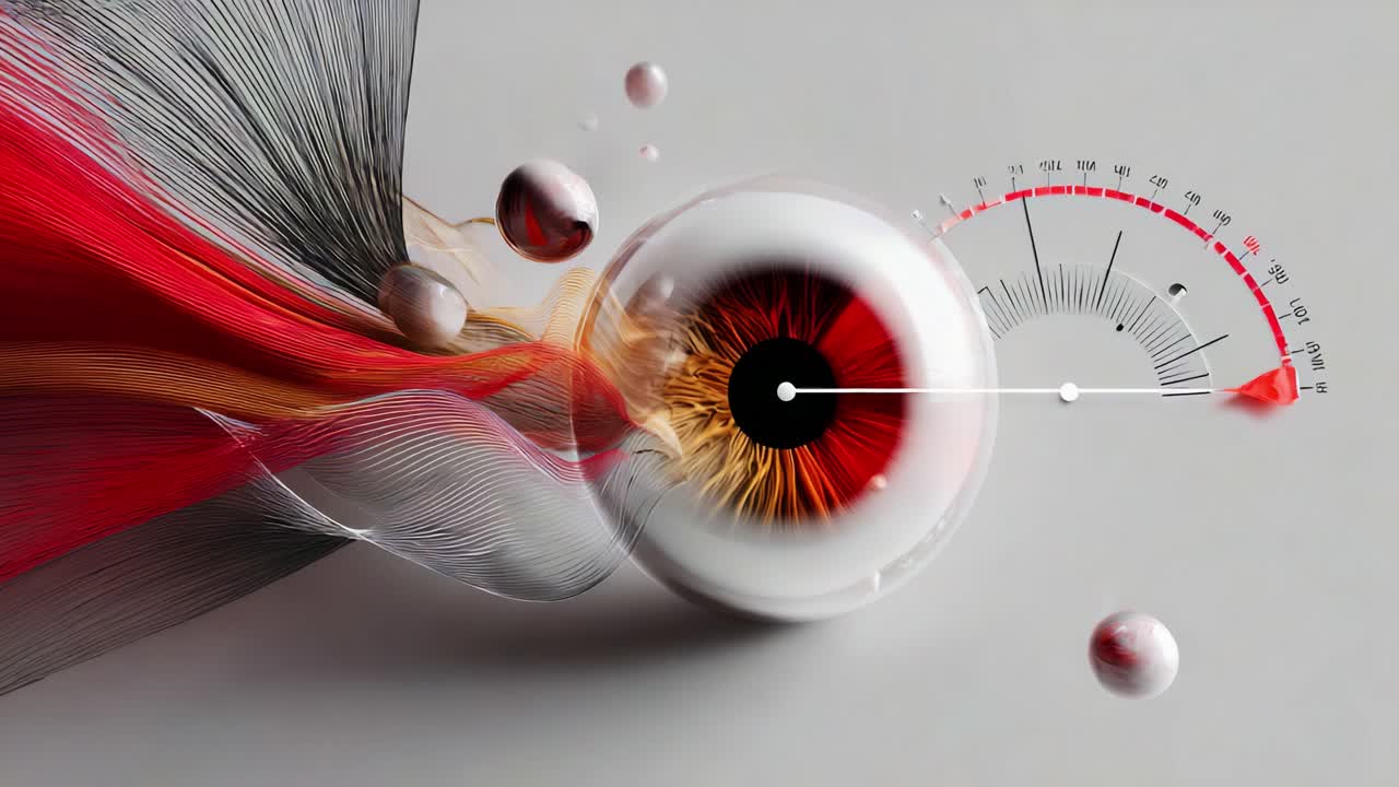 Dynamic Capture of an Abstract Eye Concept: Blending Elements of Vision and Measurement in Stunning Visuals, Showcasing the Intricacies of Perception and Interpretation