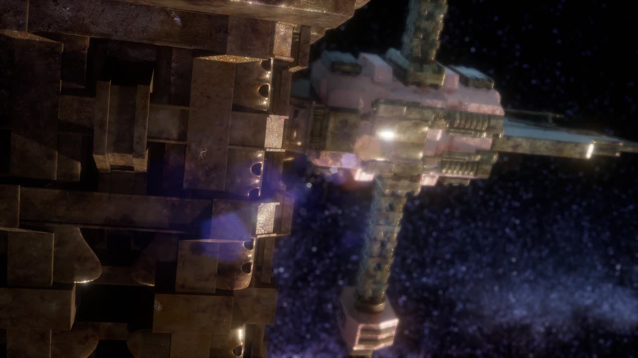 ovnis volando en el espacio