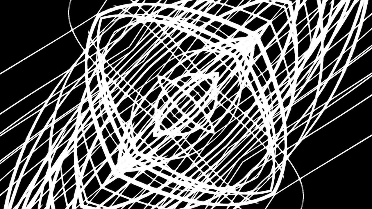 Abstract Black and White Geometric Pattern