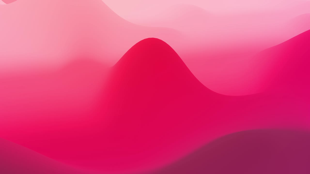 abstracto en bucle 4k bg, superficie con olas. gradiente rojo líquido de pintura con brillo interno forma colinas o picos que cambian suavemente en ciclo. hermosas transiciones de color.
