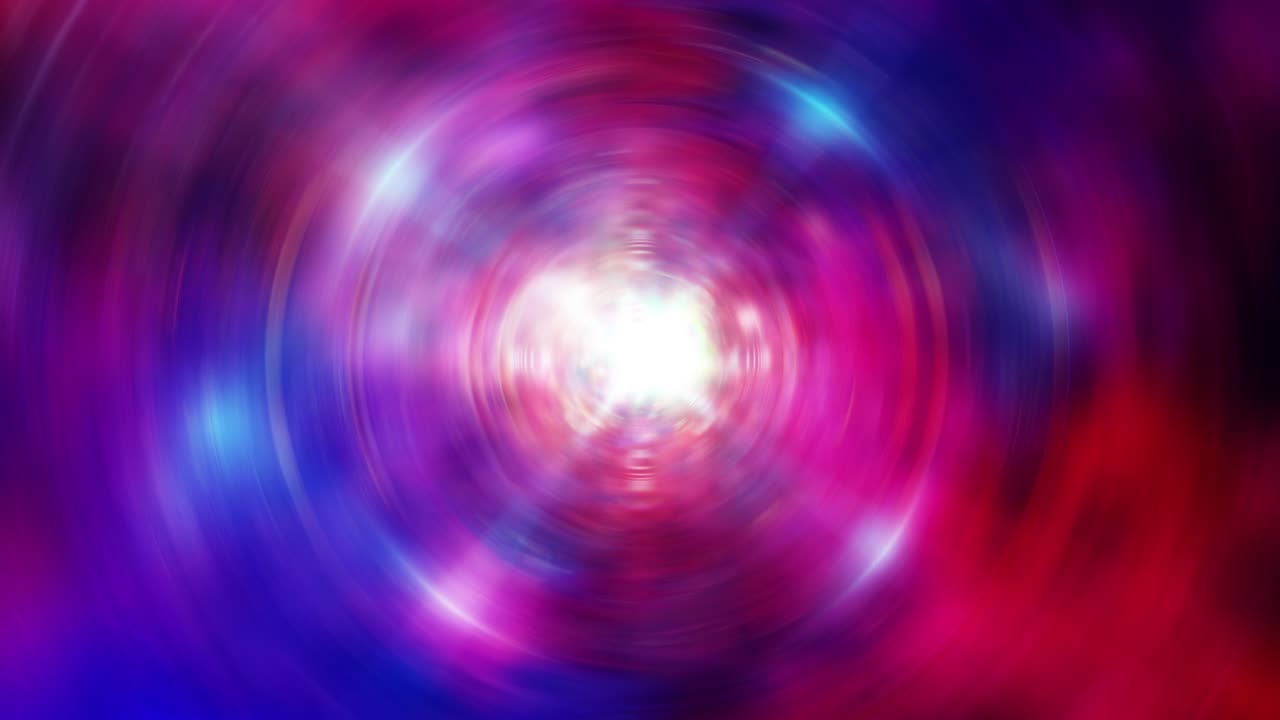 abstract sci-fi flare light transformer con luci al neon viola blu. infinito looped abstract high-tech background. 4k 3d seamless looping festival background, carta da parati motion graphic e vj loop.