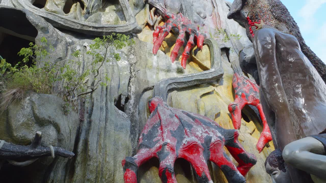 베트남 달랏에 있는 베트남의 크레이지 하우스 독특한 파사드