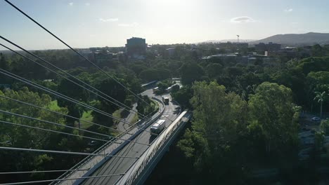 toma de dron del campus de la universidad de queensland uq