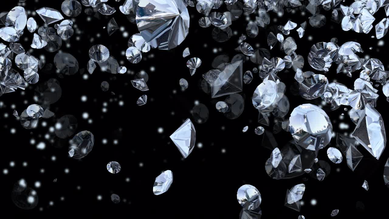 다이아몬드 입자 애니메이션 배경