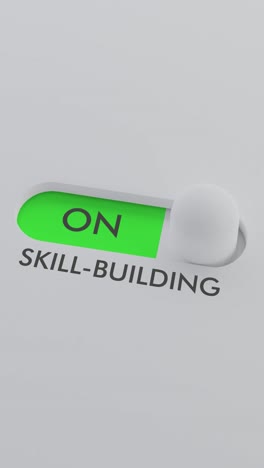 Switching on the SKILL-BUILDING switch Vertical Video