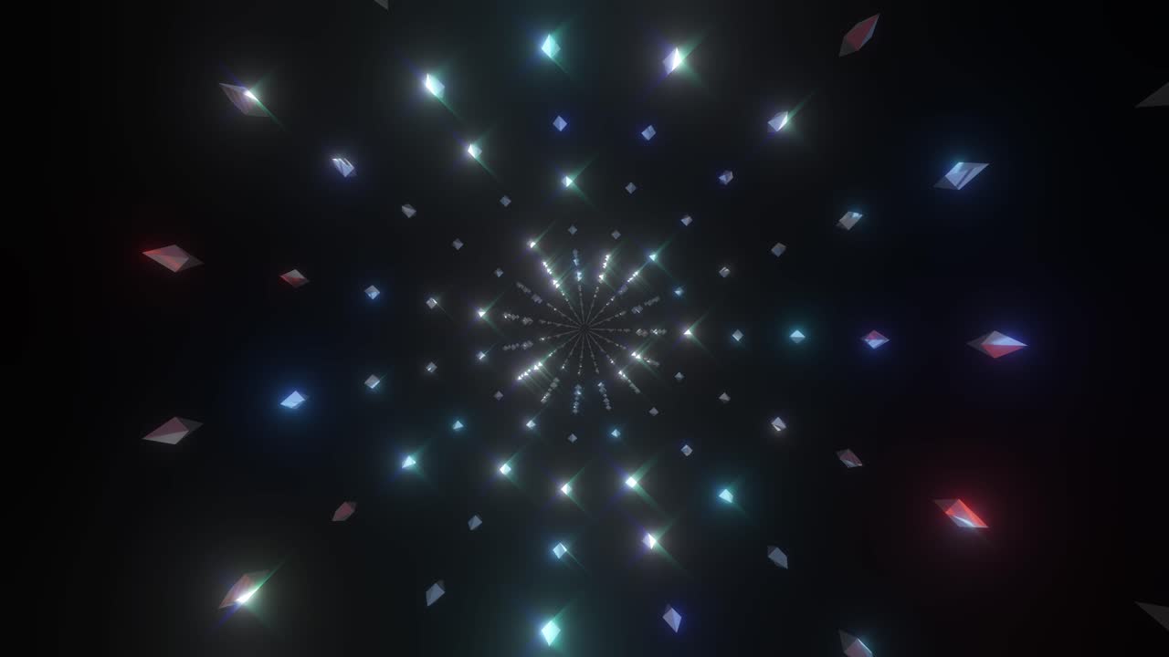 túnel geométrico resumido y brillante