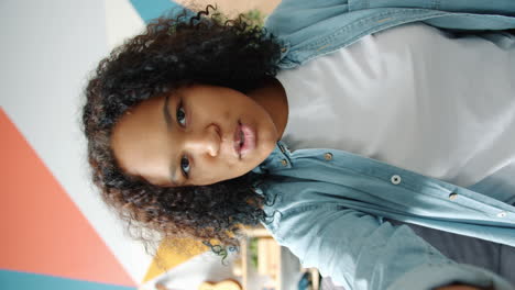 woman on a video call