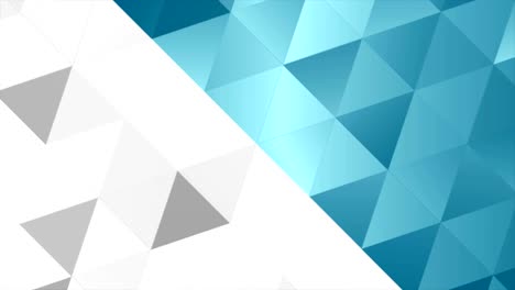 animación de video poligonal de tecnología azul y gris
