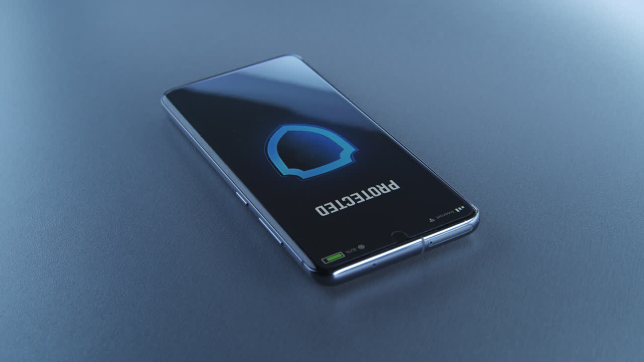 Cyberattack Warning on Smartphone and Protected Phone