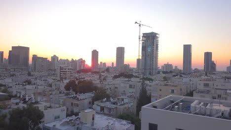 antena del norte de tel aviv israel durante la puesta de sol - edificios altos 10