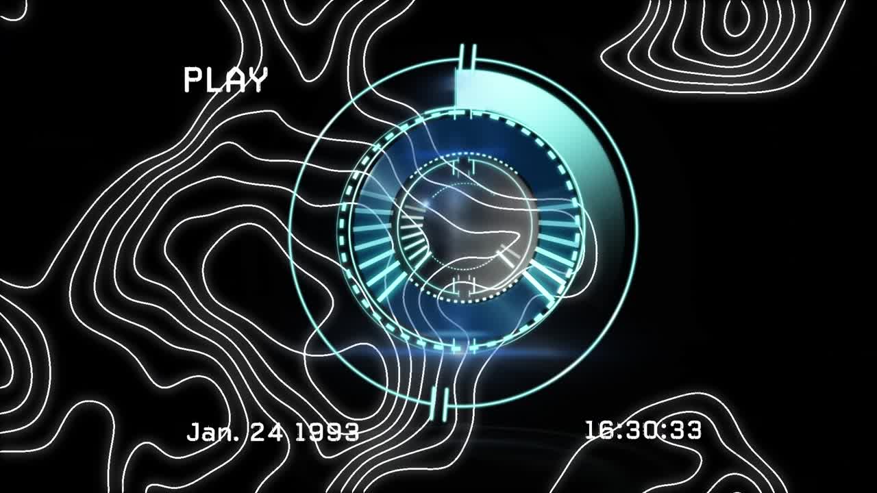 Animation of scope scanning over network of connections