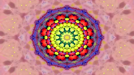 abstracto colorido patrón simétrico ornamental decorativo kaleidoscopio movimiento círculo geométrico y formas de estrellas