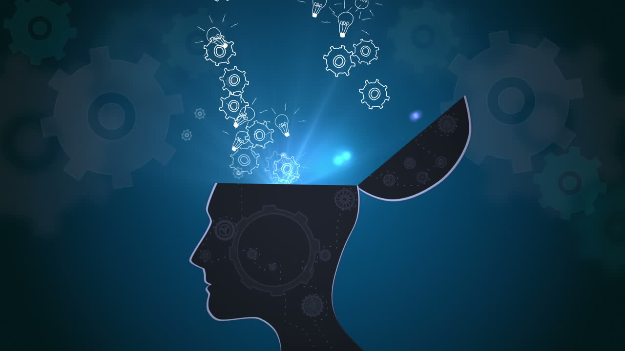 segni d'interrogazione che appaiono e si aprono dalla testa