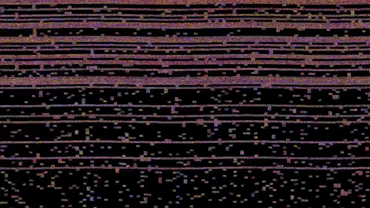 Digital Glitch Effect with Horizontal Lines and Noise