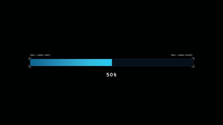 Digital Loading Progress Bar with Percentage Counter