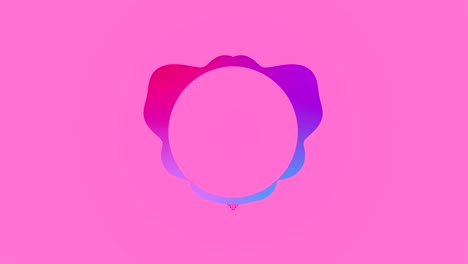 animación del espectro de audio 4k - fondo rosado