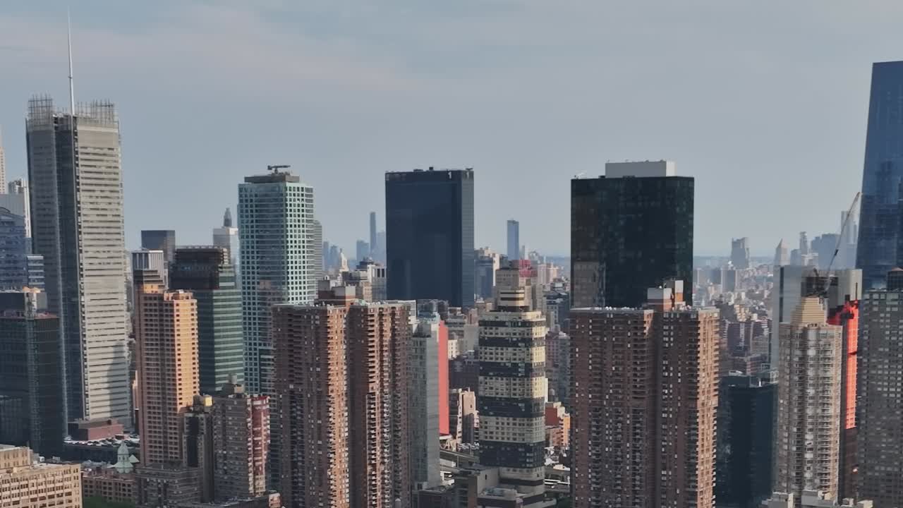 Stunning aerial view of New York City showcasing modern skyline