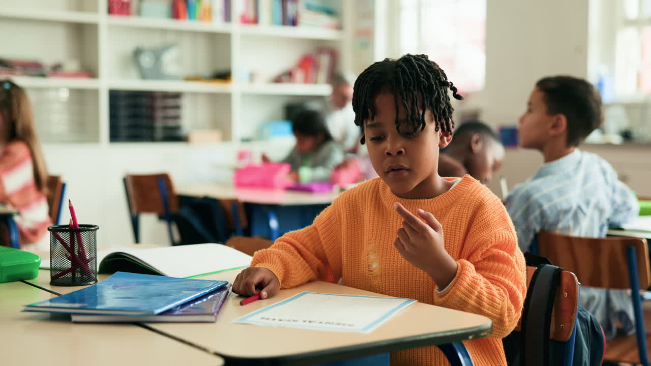 Children in a classroom setting