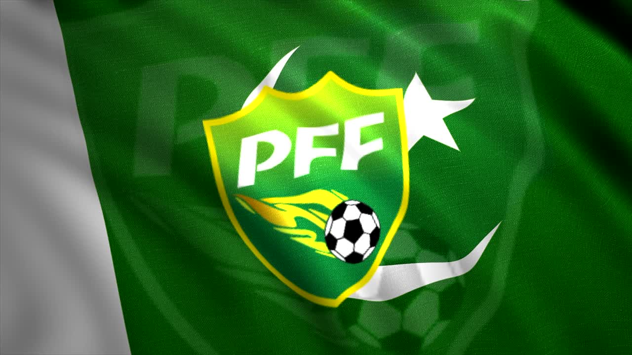 bandera de la federación de fútbol de pakistán (pff)