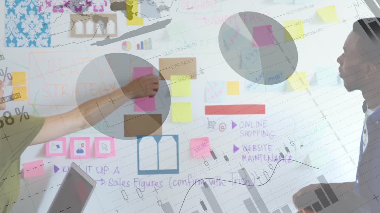 다양한 사업가들이 이야기하는 데이터 처리의 애니메이션