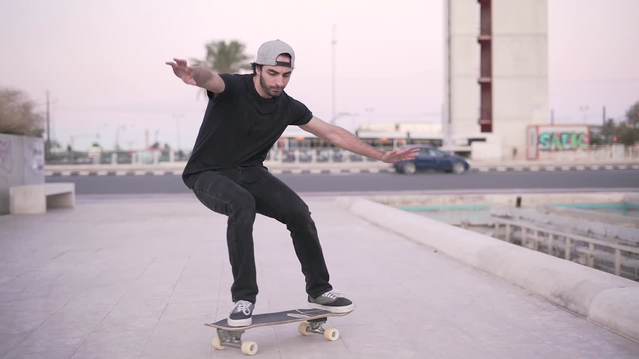 Skateboarding in an Urban Setting