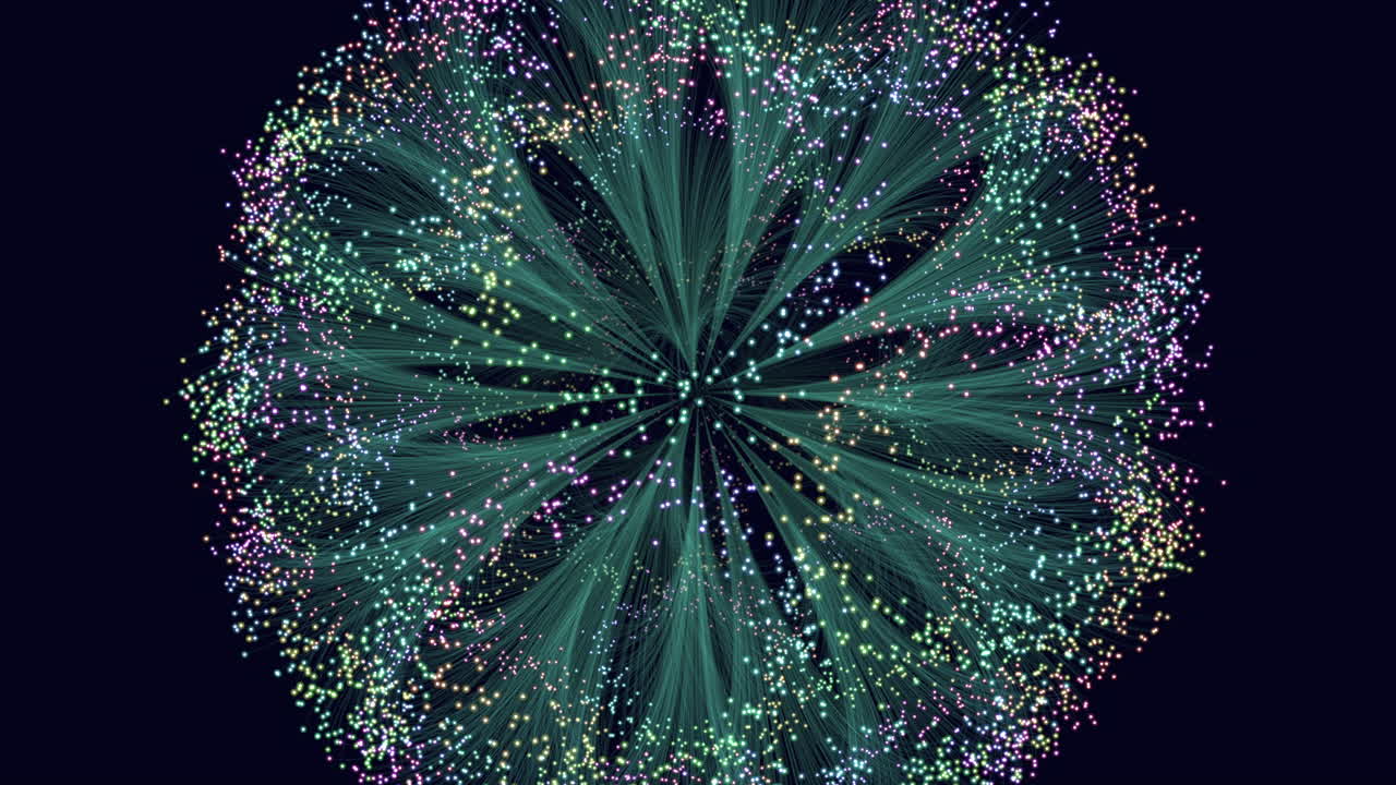 Captivating 3d tree with intricate circles forming branches and leaves