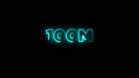 100m neon sign