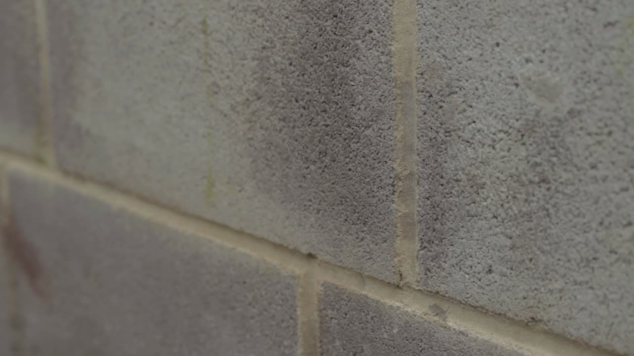 Close-up of a Cinder Block Wall
