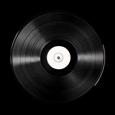 classic vinyl on red background animation isolated asset, transparent 4k video, alpha channel