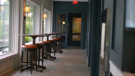 bar seating at the golf club