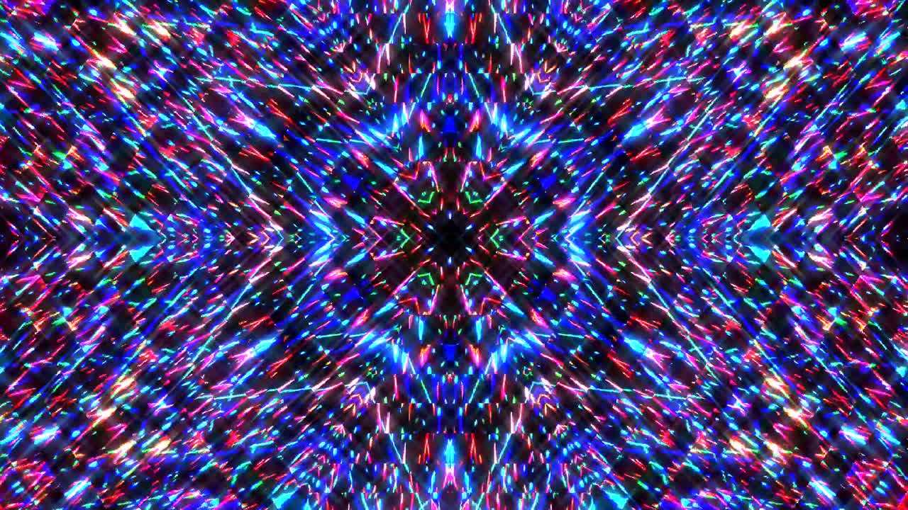 Belos vídeos de um fulgor cintilante e luminoso que se desloca em fundo preto