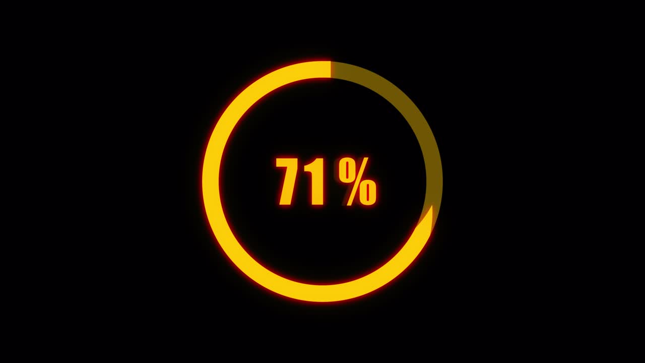Loading scale. Video animation on transparent background