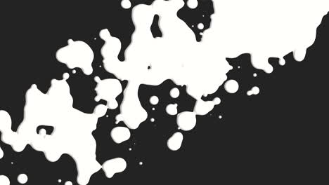 Animación-Movimiento-Abstracto-Blanco-Líquido-Manchas-Negro-Splash-Fondo-3