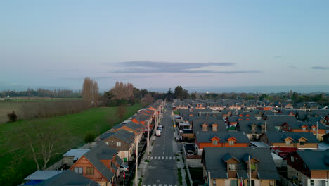 san javier de loncomilla chile maule streets flying view from drone