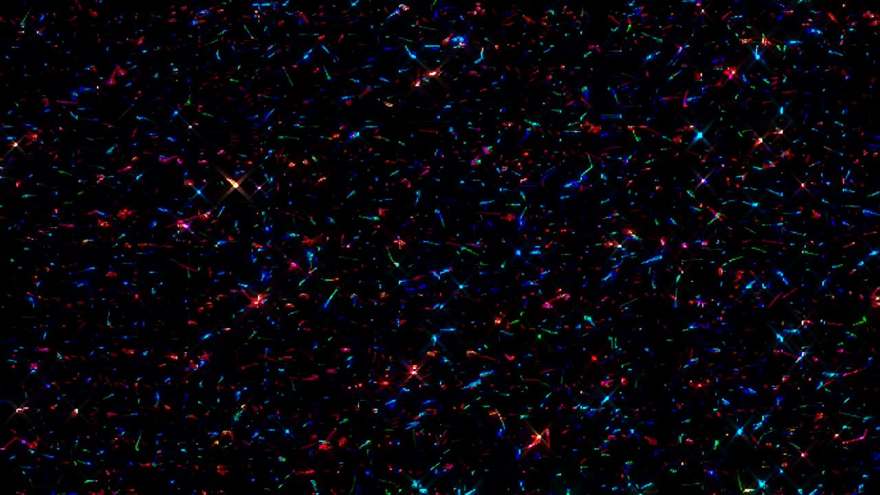 dots wave motion, colorful, on black background