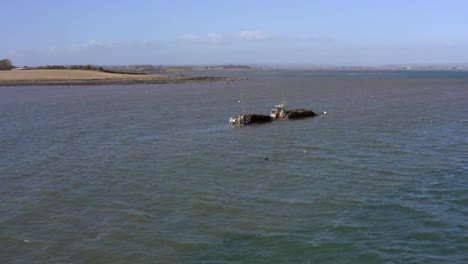 Barcos-De-Mariscos-Península-De-Newtownards,-Condado-De-Down,-Que-Suministran-Mariscos-A-Restaurantes-De-Todo-El-Mundo