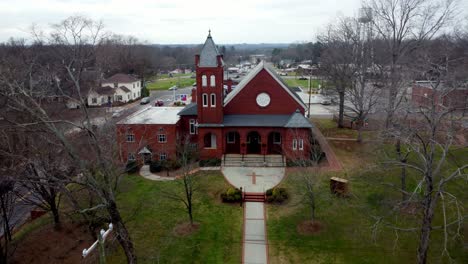mocksville carolina del norte antiguo histórico iglesia adelante antena